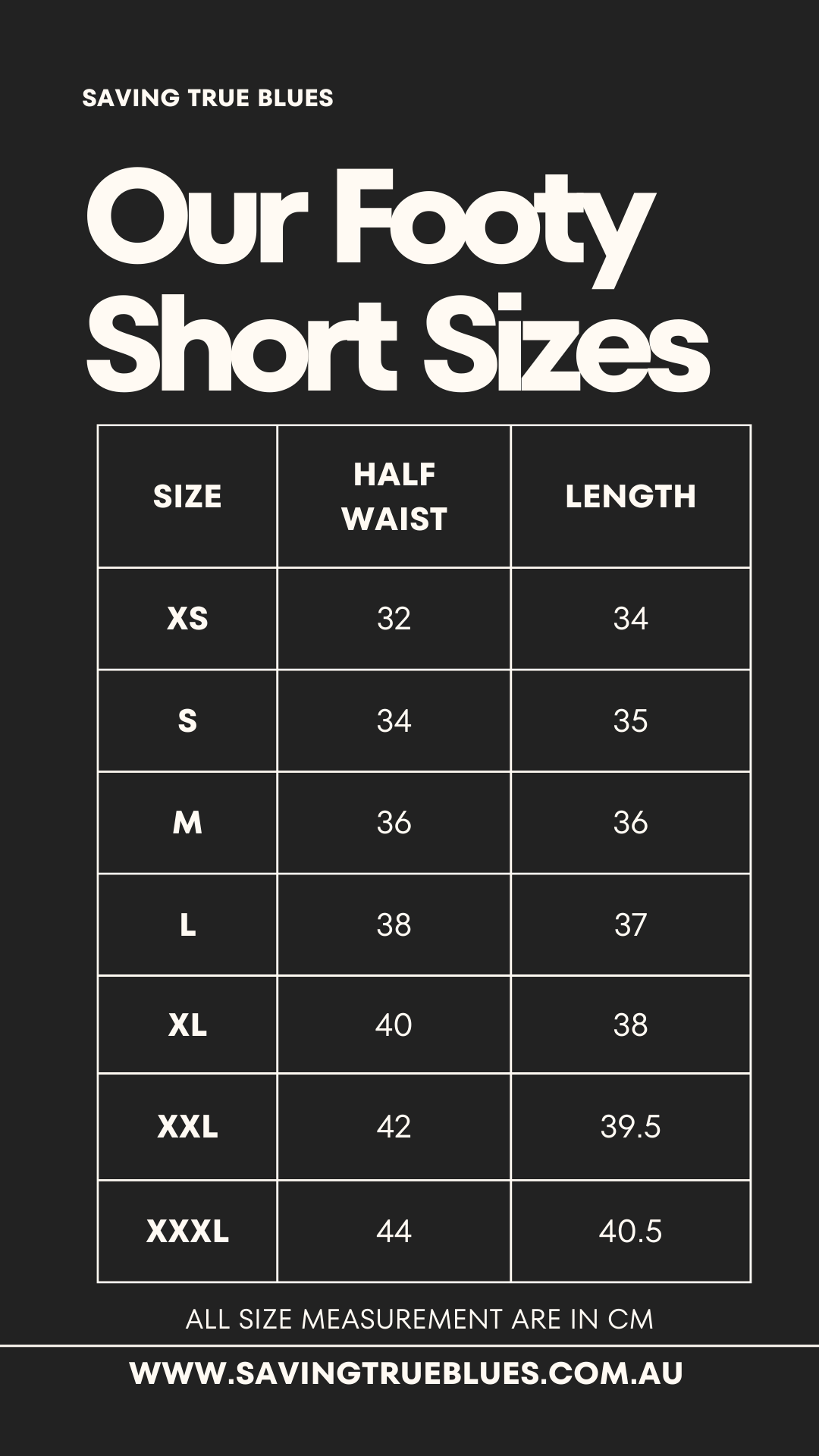 Footy Shorts - Aus Day